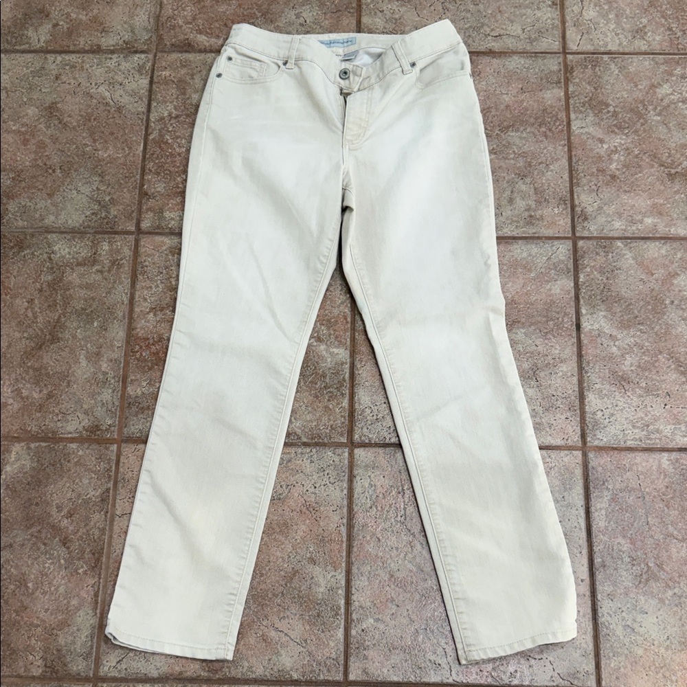 Chico's Light Cream Skinny Jeans